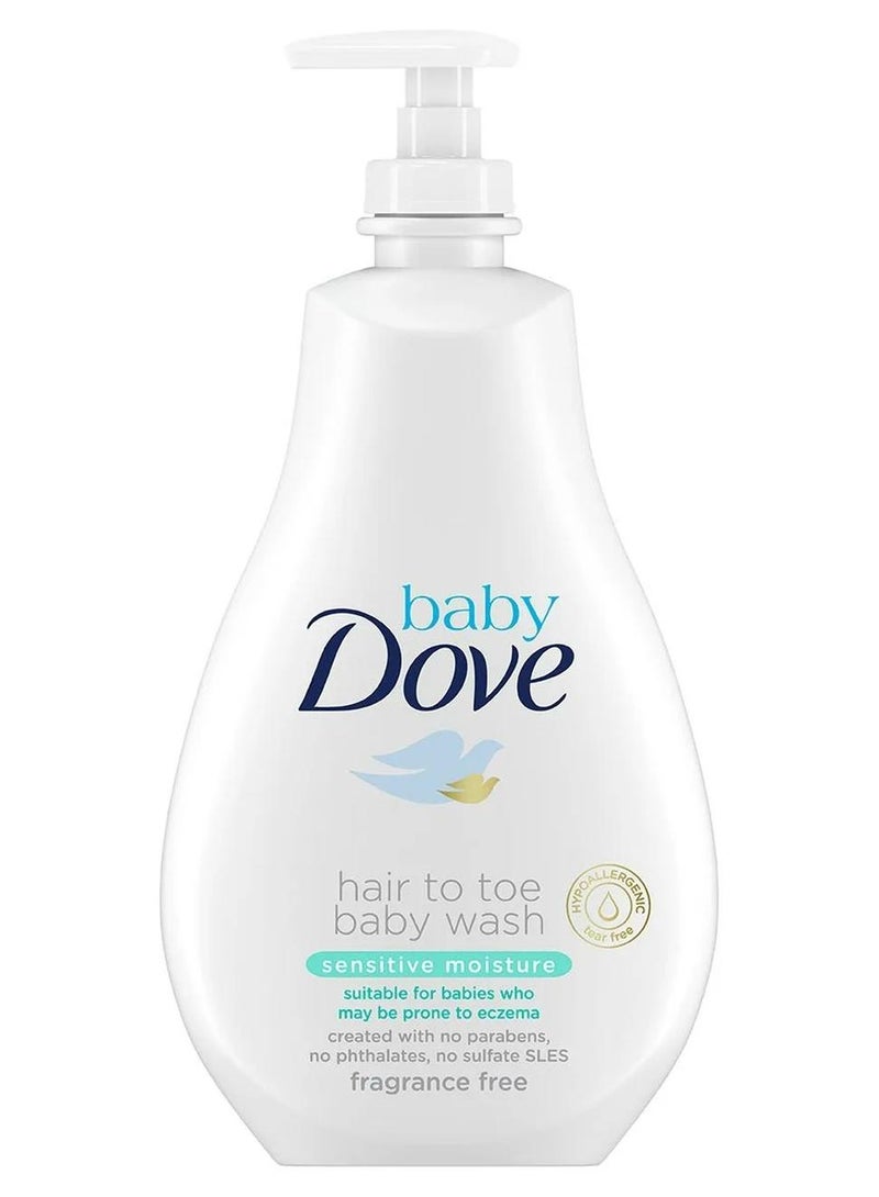 غسول للأطفال من الشعر إلى القدمين مرطب للبشرة الحساسة 591 مل