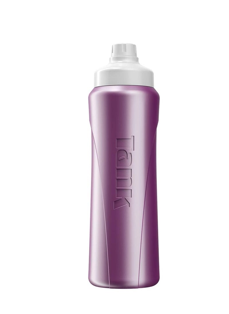 TANK Insulated Plastic Water Bottle – BPA-Free, Leak-Proof, Reusable Sports & Travel Bottle for Hot & Cold Drinks, Lightweight & Durable with Easy Carry Handle  - Image 1
