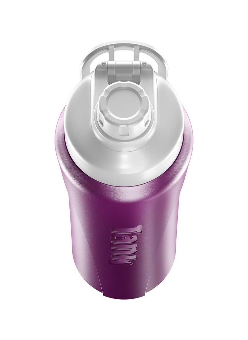 TANK Insulated Plastic Water Bottle – BPA-Free, Leak-Proof, Reusable Sports & Travel Bottle for Hot & Cold Drinks, Lightweight & Durable with Easy Carry Handle  - Image 4