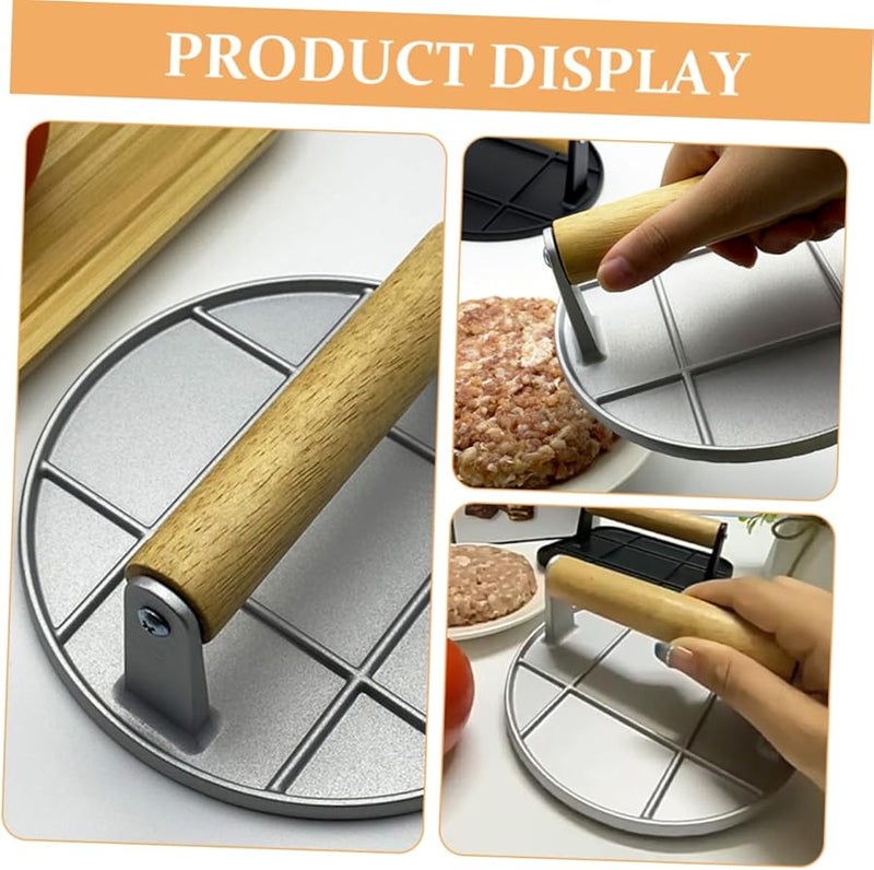 مكبس برجر من سبائك الألومنيوم غير اللاصق لأدوات المطبخ لصنع البرجر محلي الصنع - Image 5