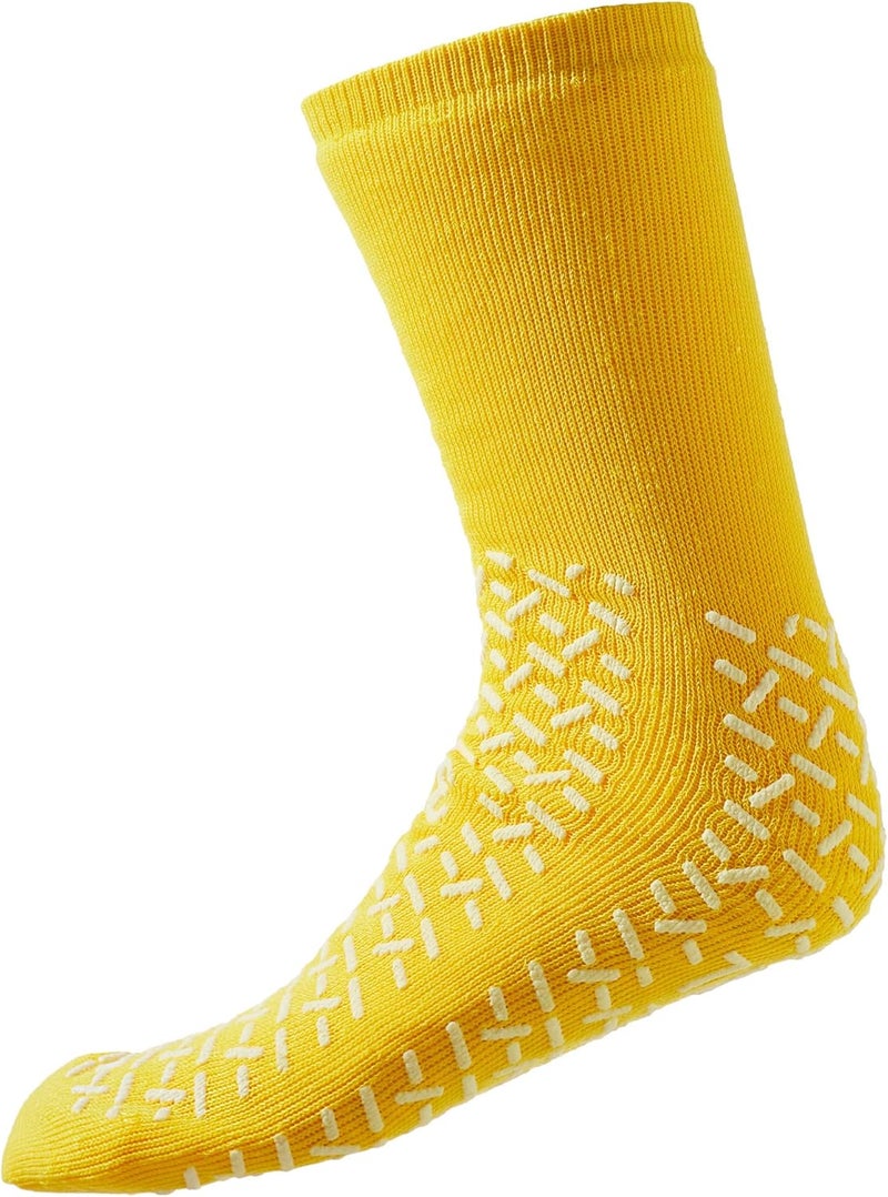 PrimeMed XXXL Slip Stopping Terrycloth Socks (Double Tread) (Extra Wide Bariatric) (Yellow) (3 Pairs) - Image 1