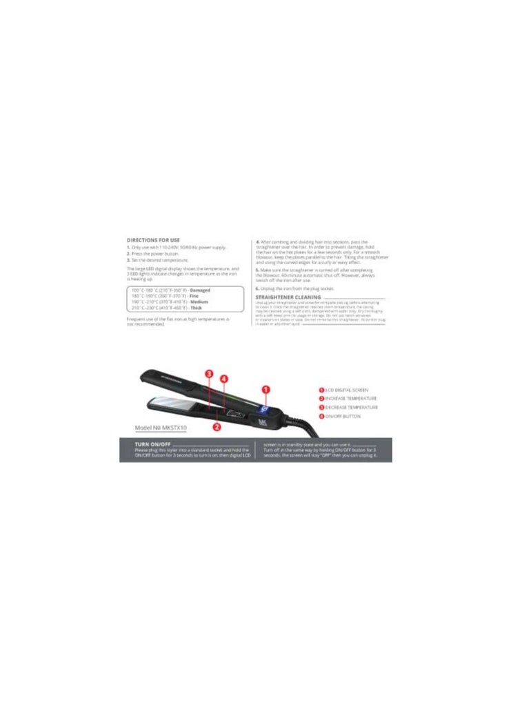 Majestic Keratin MK Titanium Extreme Pro Hair Straightener 1.5 inch  - Image 4