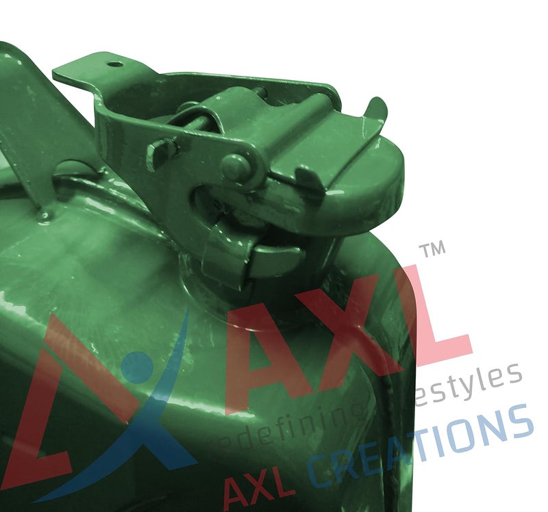 AXL's Trunk UN certified Steel Fuel Military green Jerry Can for Petrol/diesel/kerosene Storage (5 Litres) - Image 3