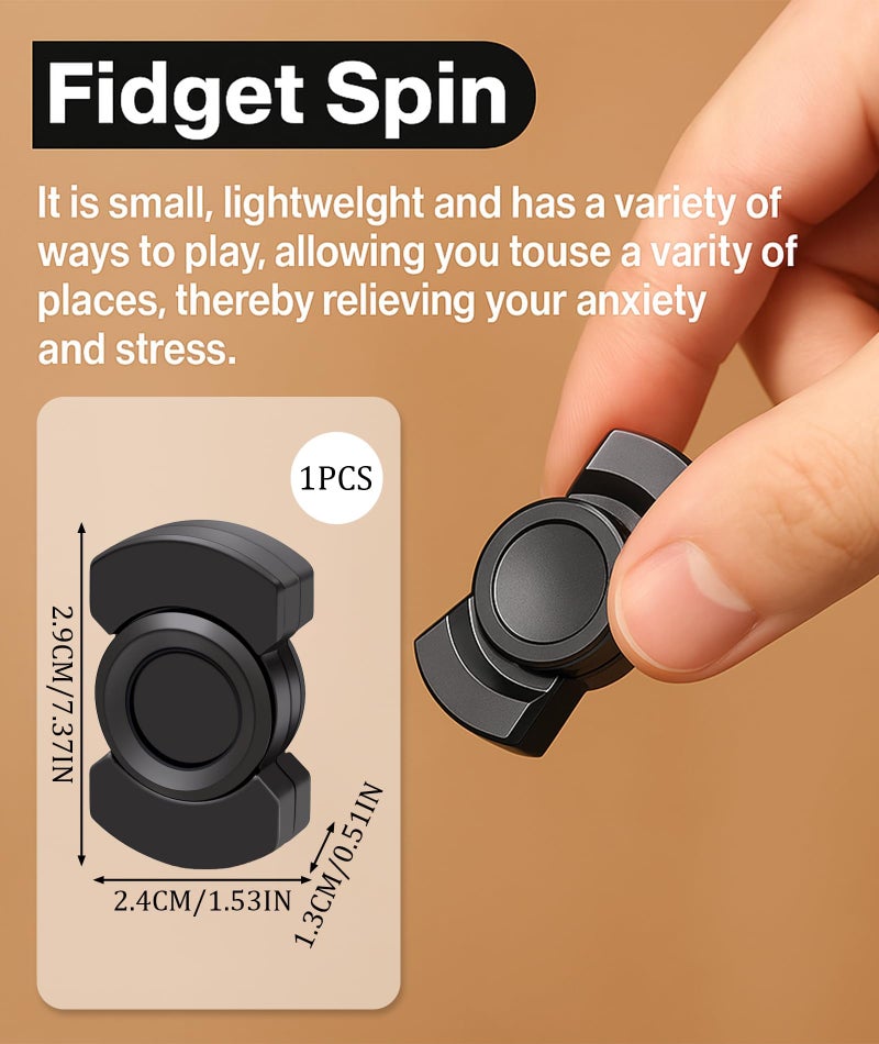 Indusoire Focus Enhancement and Relaxation Black Stress Relief Toys，Fidget Slider for Stress Relief, Adults with Smooth Quiet Operation Ideal - Image 4