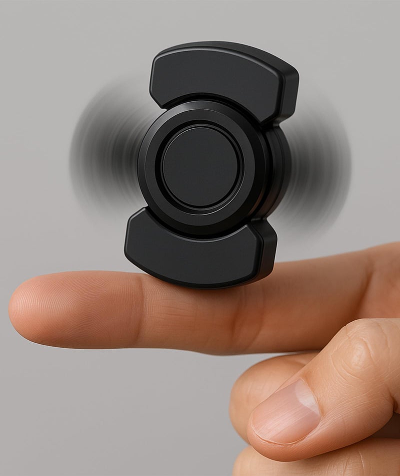 Indusoire Focus Enhancement and Relaxation Black Stress Relief Toys，Fidget Slider for Stress Relief, Adults with Smooth Quiet Operation Ideal - Image 2