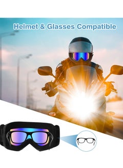 KASTWAVE Dirt Bike Goggles Motorcycle ATV Riding Ski Windproof Glasses Racing Helmet for Adults Men Women Youth Kids 2 Pack  - Image 2