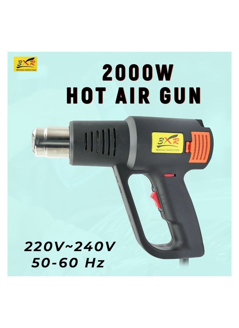 3XR - 3XR Hot Air Gun Air Heating Gun 2000W Dual Temperature Hot Air Gun, 220-240V,50/60Hz - Image 1