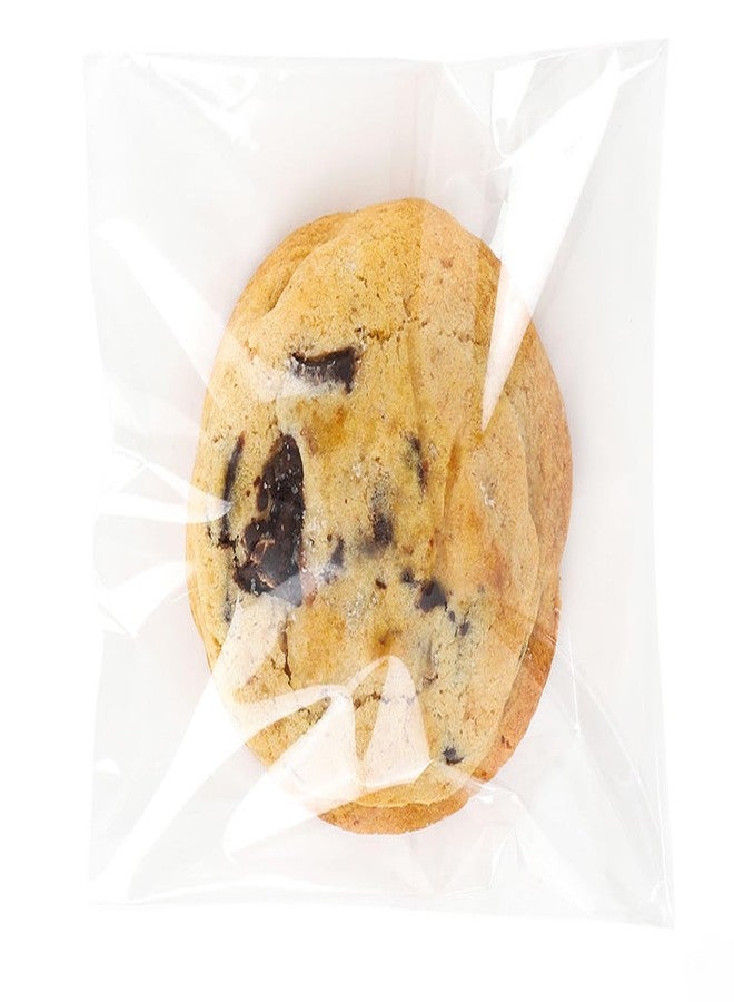 Delatanus Cookie Bags,5x6 Inch Treat Bags,Cellophane Cello Clear Plastic Sleeves,Gift Giving Packaging-150 Pcs - Image 1