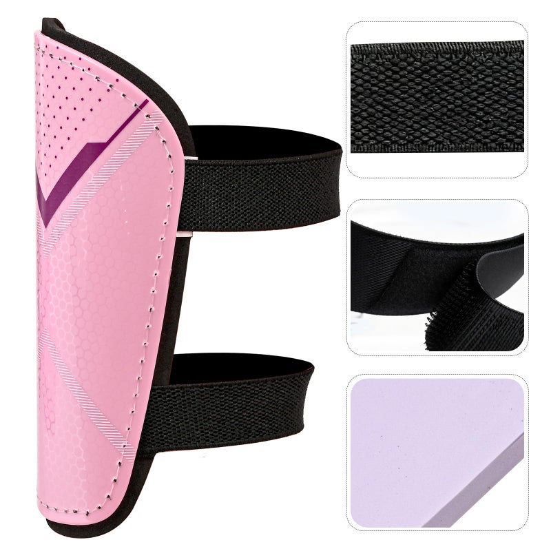 COTLIKE Soccer Shin Guards for Kids Youth Toddler - Football Protective Defender Gear Shin Guards Kids for 3-18 Years, Espinilleras de Futbol para Hombres (Pink, M) - Image 5