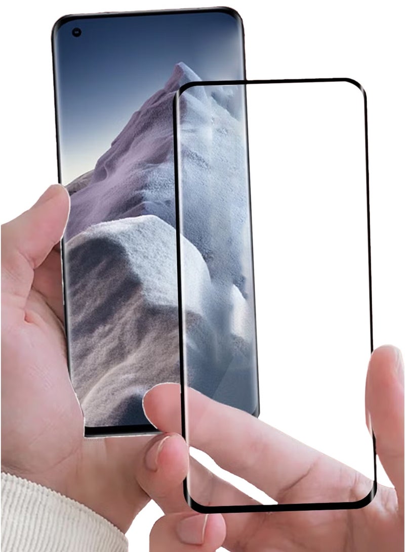 (لـ Xiaomi Mi 11 Ultra 5G) 2Pack، واقي شاشة زجاجي مقوى مضاد للبقع ومضاد للخدوش - جانب أسود - Image 4