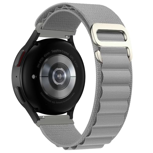 EDNITA حزام ساعة EDNITA الذكي 22 مم مع حلقة ألبين لساعة Noise Colorfit Ultra/Oneplus 46 مم/Samsung Galaxy Watch 3 45 مم/Realme S/S Pro/ ومع جميع الساعات 22 مم - رمادي - عبوة من 1 - Image 1
