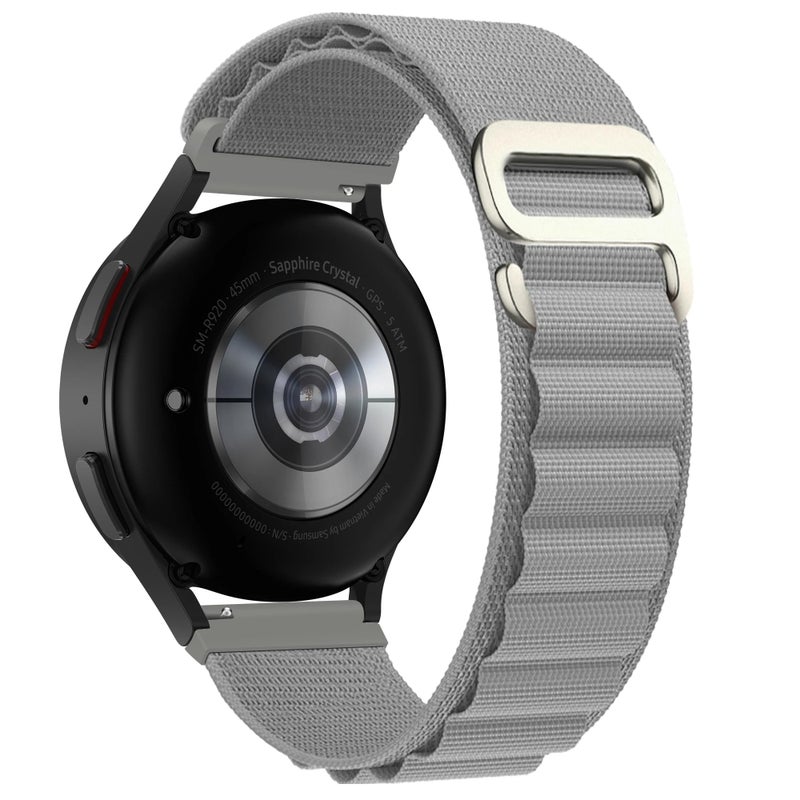 EDNITA حزام ساعة EDNITA الذكي 22 مم مع حلقة ألبين لساعة Noise Colorfit Ultra/Oneplus 46 مم/Samsung Galaxy Watch 3 45 مم/Realme S/S Pro/ ومع جميع الساعات 22 مم - رمادي - عبوة من 1 - Image 5