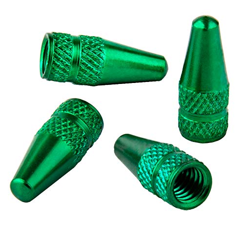 Bike Bits Presta Caps (Green, Pocket Rocket) - Image 1