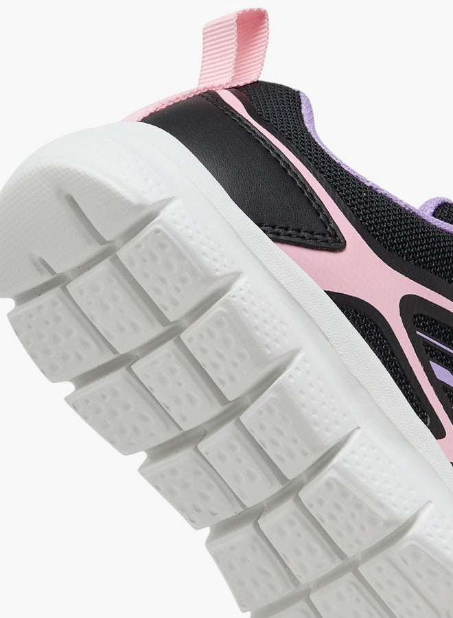 Oaklan by Shoexpress Logo Print Sports Shoes with Hook and Loop Closure  - Image 5