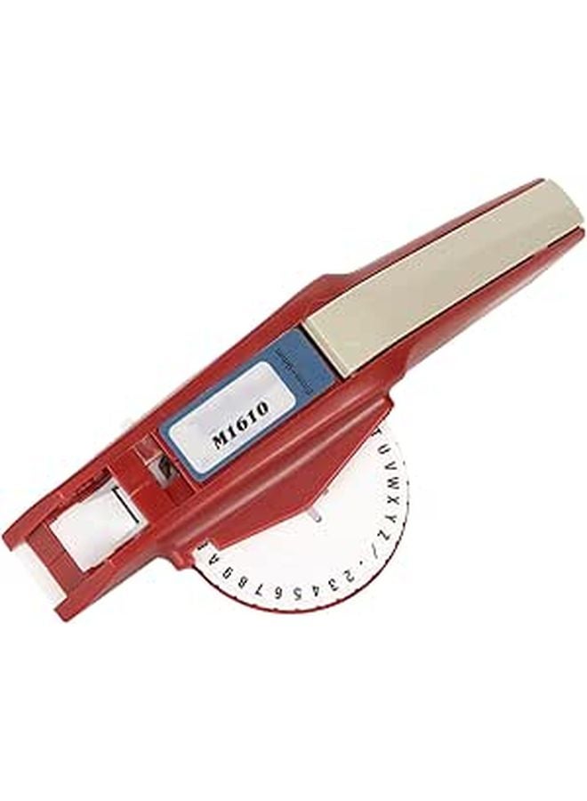 Manual Embossing Label Maker Portable Printer with 36 Characters for Home Office DIY Crafts - Image 1