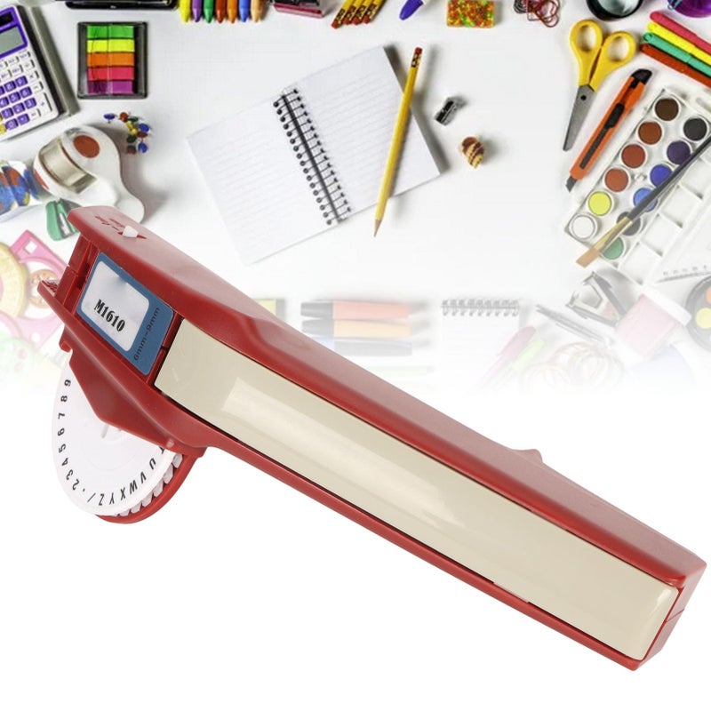Manual Embossing Label Maker Portable Printer with 36 Characters for Home Office DIY Crafts - Image 5
