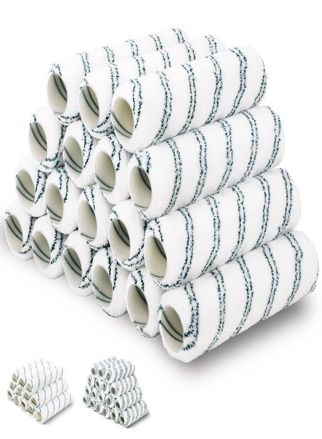 PinStone 18 Pack 9" x 1/2" Nap Microfiber Paint Roller Covers, Lint-Free Microfiber Covers Refills, Naps for 9 Inch Roller Frame, Ideal for All Paints and Stains, House Painting Supplies - Image 1