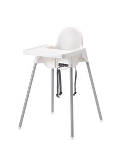 BLOOMING TIME Convertible Baby High Chair 3-in-1 with Removable Tray ，BPA-Free & Easy-Clean Design for Infants 6M+ (White)  - Image 1