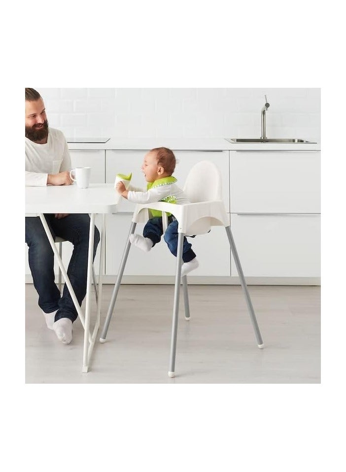 بلومنغ تايم كرسي طعام مرتفع قابل للتحويل 3 في 1 مع صينية قابلة للإزالة، خالٍ من مادة BPA وتصميم سهل التنظيف للأطفال من عمر 6 أشهر فما فوق (أبيض) - Image 2