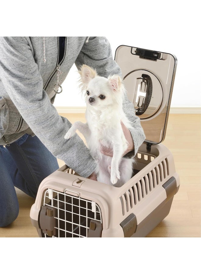 Richell Double Door Pet Carrier Small, Travel Carrier for small dog and cat - Image 2