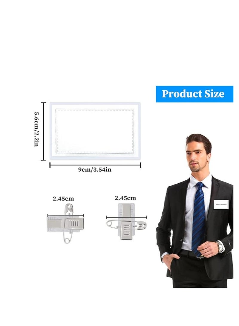 Terabyte Pack of 10pcs Reusable Acrylic Name Badges - Image 2