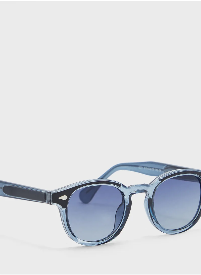 Robert Wood Polarized Lens Wayfarer Sunglasses