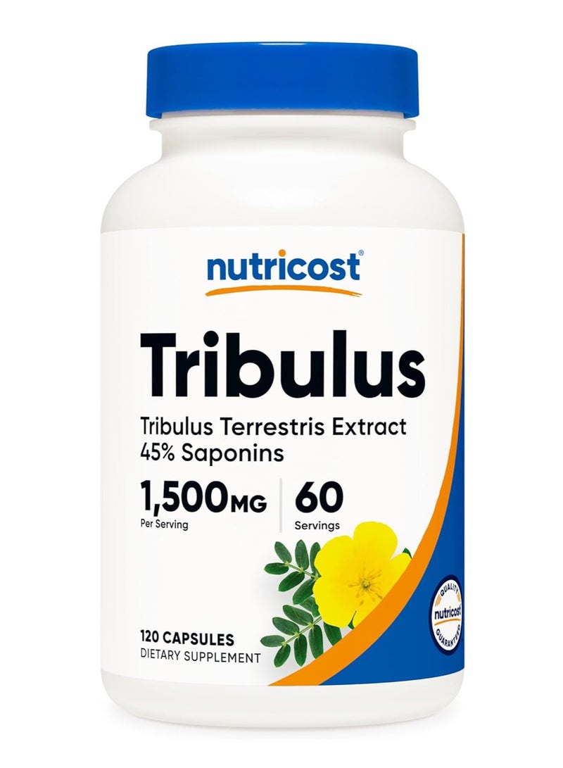 Nutricost Tribulus Capsules 1500mg 120 Caps - Image 1
