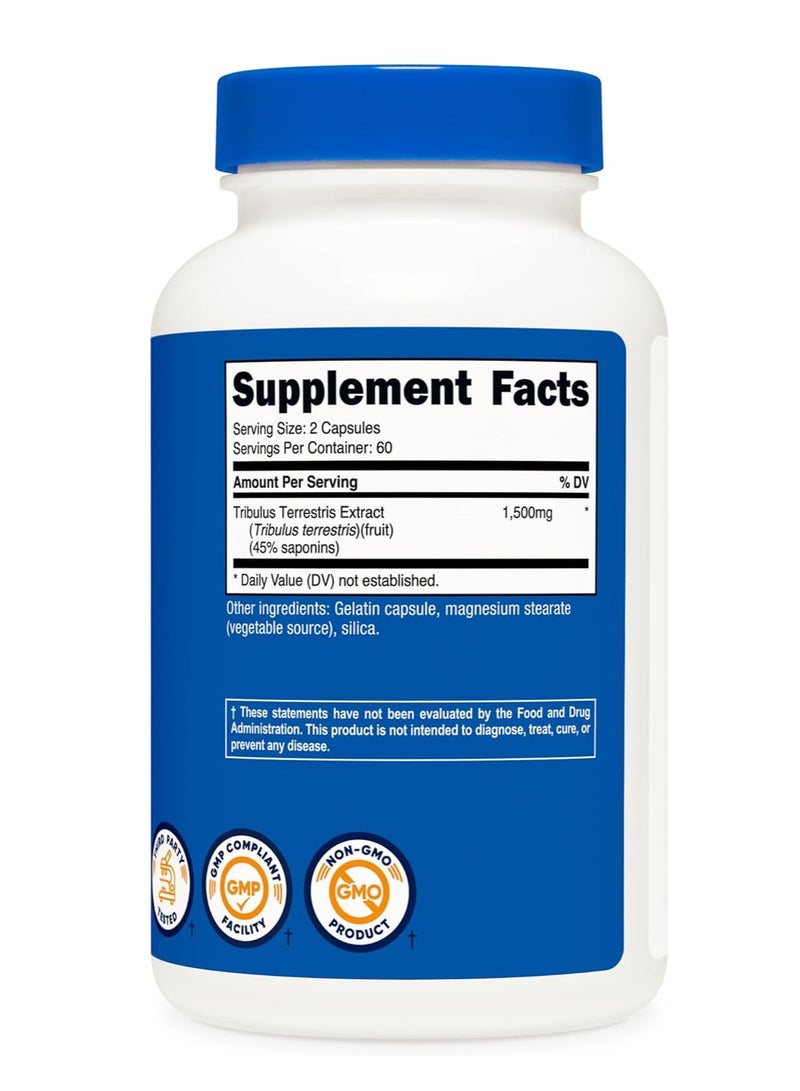 Nutricost Tribulus Capsules 1500mg 120 Caps - Image 4