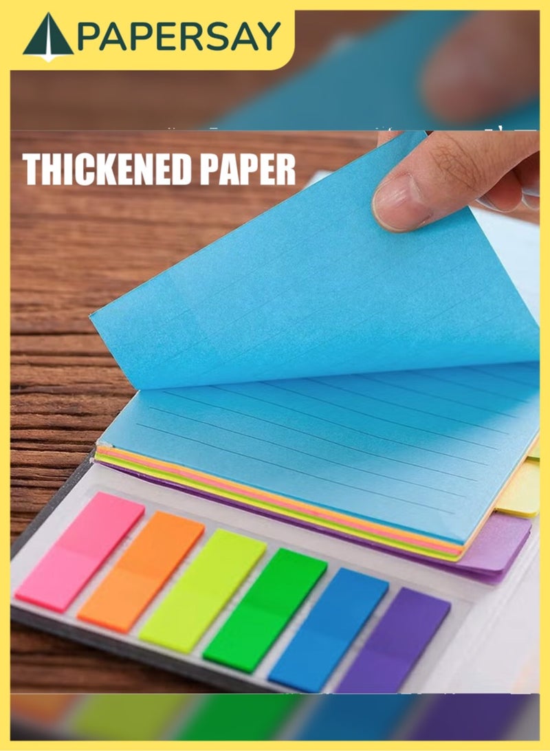 PAPERSAY 410-Piece Sticky Note System with Colorful Divider Tabs Self-Stick Pads and Bookmarks for Organizing Planners Textbooks Office Documents Daily Use and School Supplies - Image 4