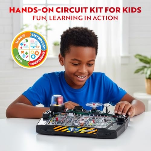 Playz Advanced Electrical Circuit Board Engineering Kit for Kids with 328 STEM Projects on Electricity Voltage Currents Resistance Magnetic Science Gift for Children Age 813 - Image 5