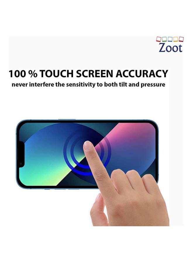 NIBEMINENT 5D Tempered Glass Screen Protector For iPhone 13 Black - Image 2