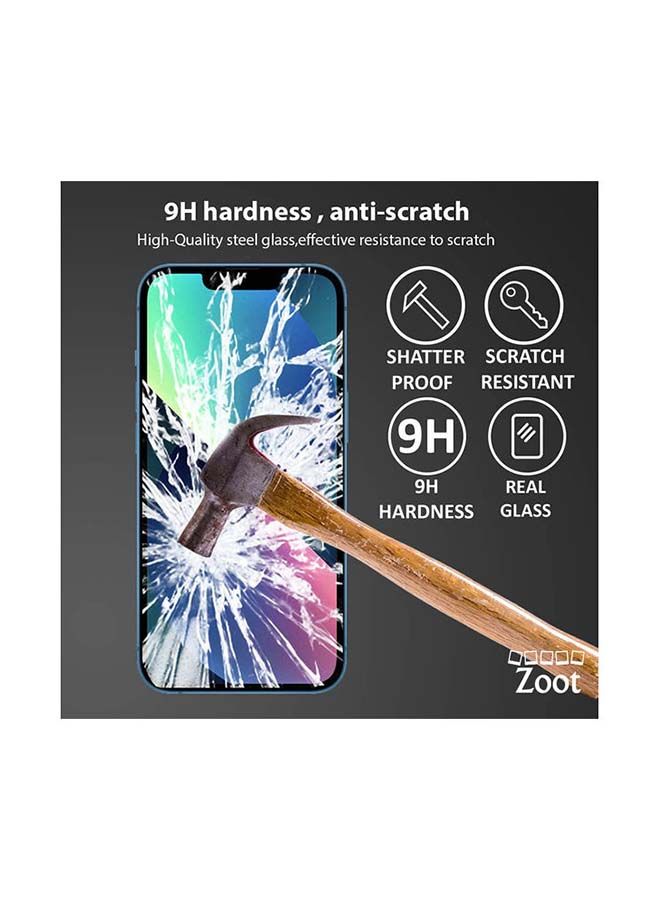 NIBEMINENT 5D Tempered Glass Screen Protector For iPhone 13 Black - Image 3