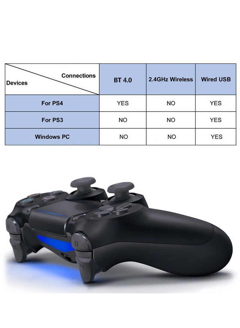 Wireless Controller for Computer Games with Dual Vibration, DualShock Wireless Controller for PS4, Clickable Touchpad and Anti-Slip - Image 2