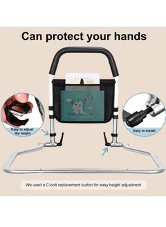 Hihonor Foldable Bed Rail Guard For Elderly Bed Handle  - Image 5