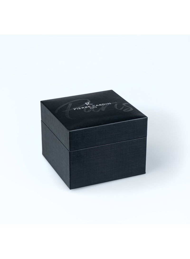 PIERRE CARDIN LUXURY TIMEPIECE - ELEGANT GOLD & BROWN LEATHER MEN'S WATCH - Image 3