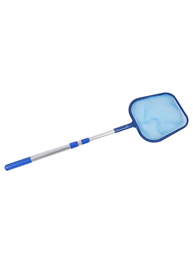 NIBEMINENT Pool Skimmer Net With Telescopic Pole Blue/Silver  - Image 1