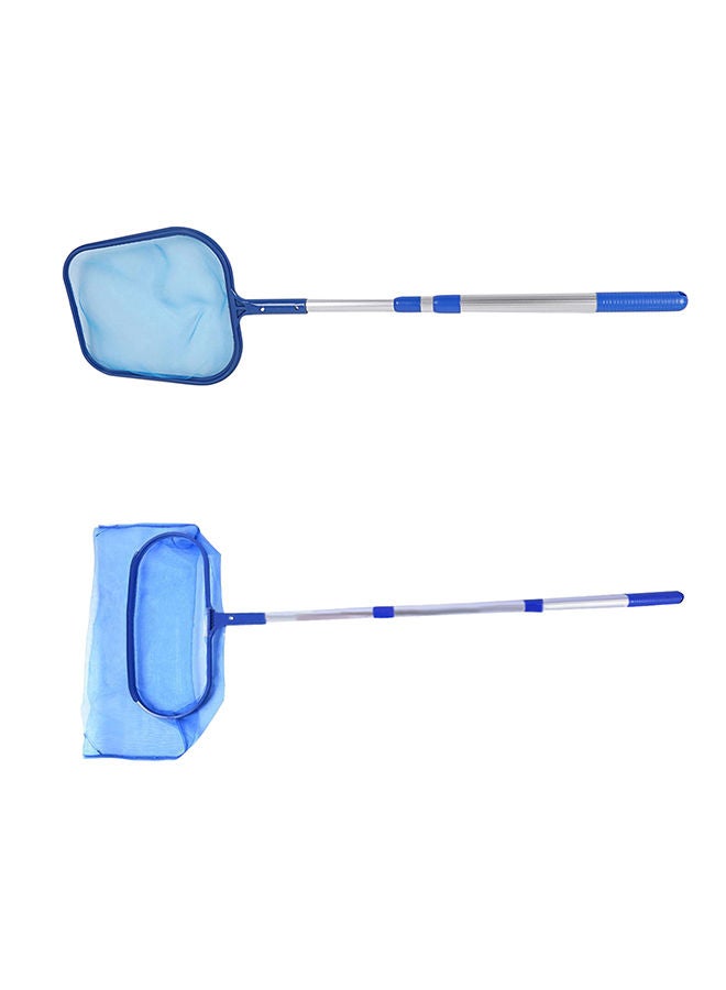 NIBEMINENT Pool Skimmer Net With Telescopic Pole Blue/Silver  - Image 3