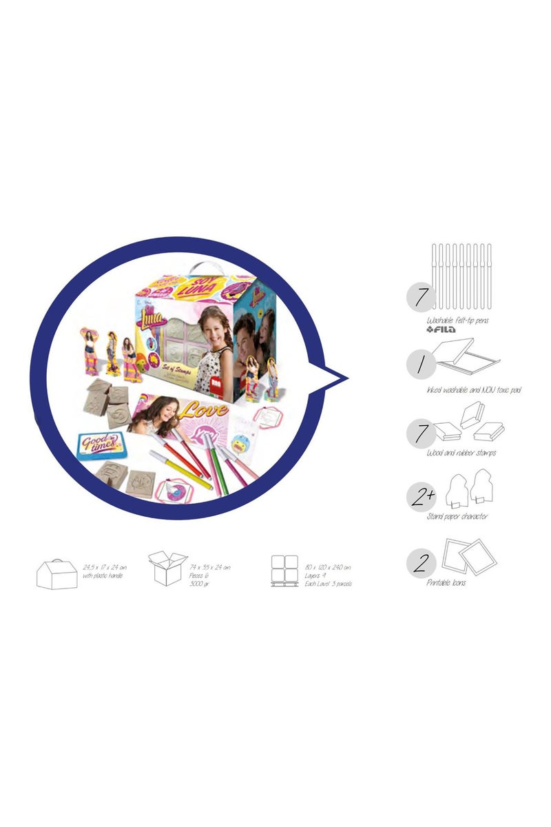 Multiprint Sonic House – Creative Stamping & Coloring Set for Kids – Includes 7 Wooden Stamps, Washable Ink, 7 Markers, Drawing Book & More – Made in Italy - Image 4