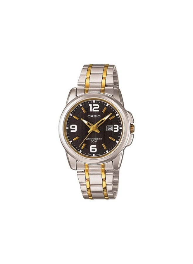 Women's Enticer Water Resistant Stainless Steel Analog Watch LTP-1314SG-1AVDF - 33 mm - Silver/Gold
