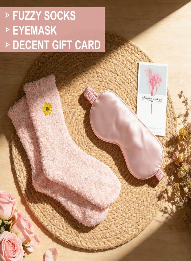 RidaaFri Birthday Gifts for Women, Self Care Get Well Soon Gifts Basket for Women, Flower Relaxing Spa Gift Basket Bath Set,Unique Luxury Self Care Box Gift for Mom Her Wife Sister Girlfriend, Girl Friend Pink - Image 3