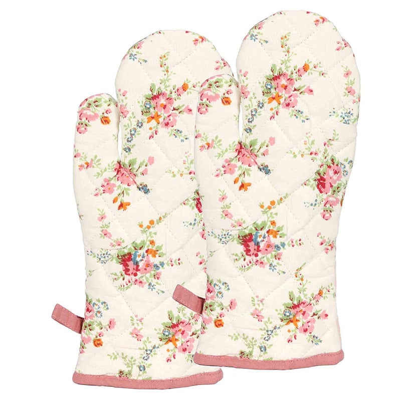 Perfect Pricee Baking Essential Cotton Padded Heat Proof Microwave Baking Oven Mitt Gloves Kitchen for Cooking Non Slip A Pair 30cm Long 1PC Baking Items Random Patterns - Image 3
