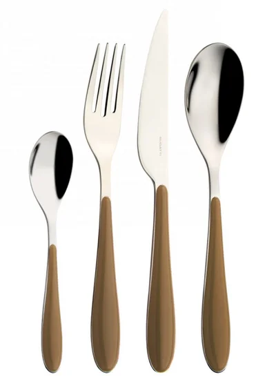 Bugatti Casa Bugatti GIOIA- 24 Piece Acrylic Brown Handle