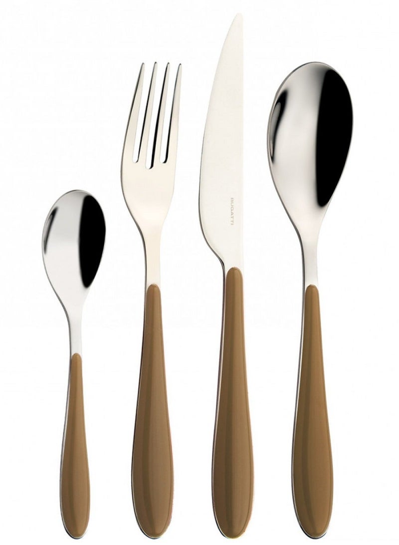 Bugatti Casa Bugatti GIOIA- 24 Piece Acrylic Brown Handle - Image 1