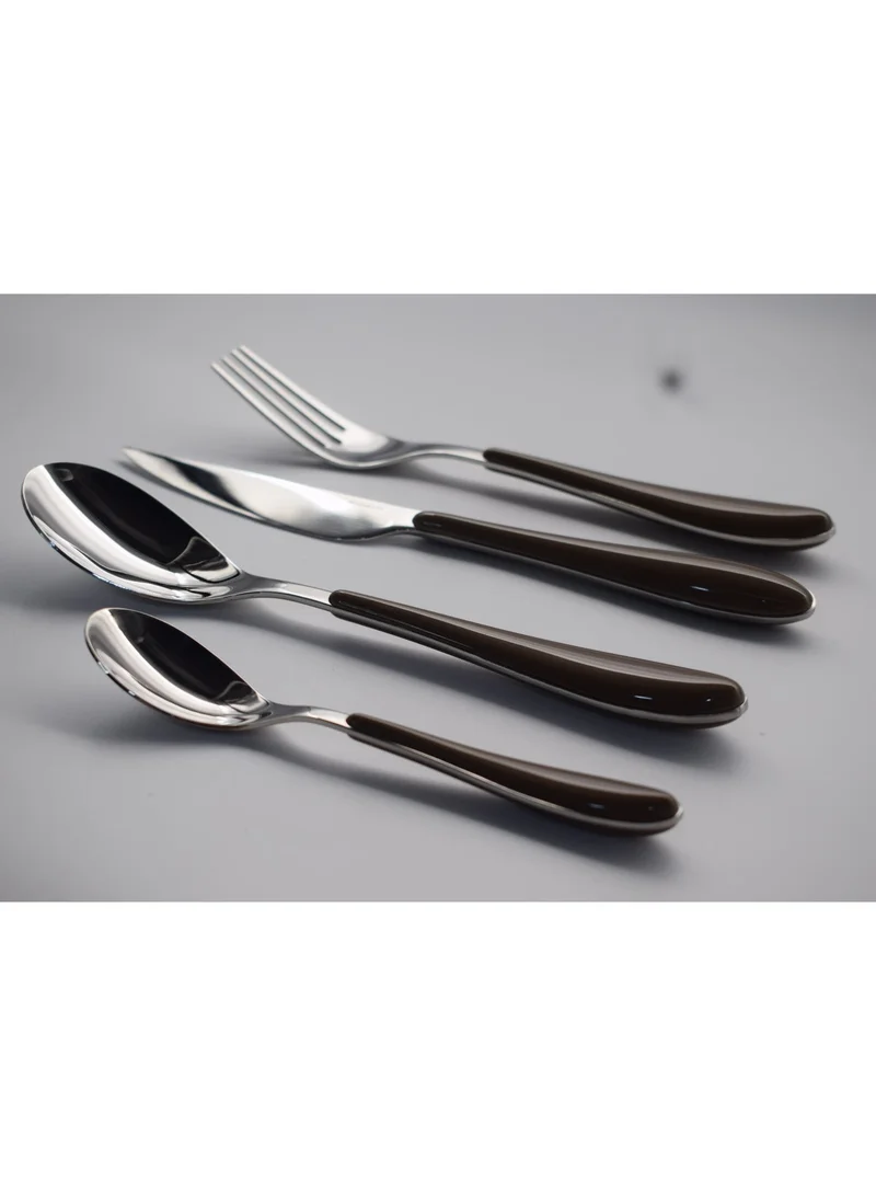 Bugatti Casa Bugatti GIOIA- 24 Piece Acrylic Brown Handle