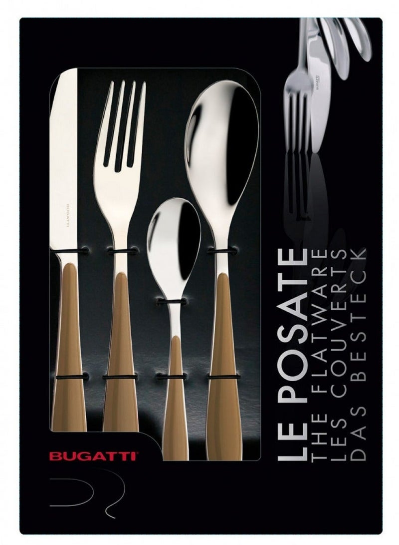 Bugatti Casa Bugatti GIOIA- 24 Piece Acrylic Brown Handle - Image 2