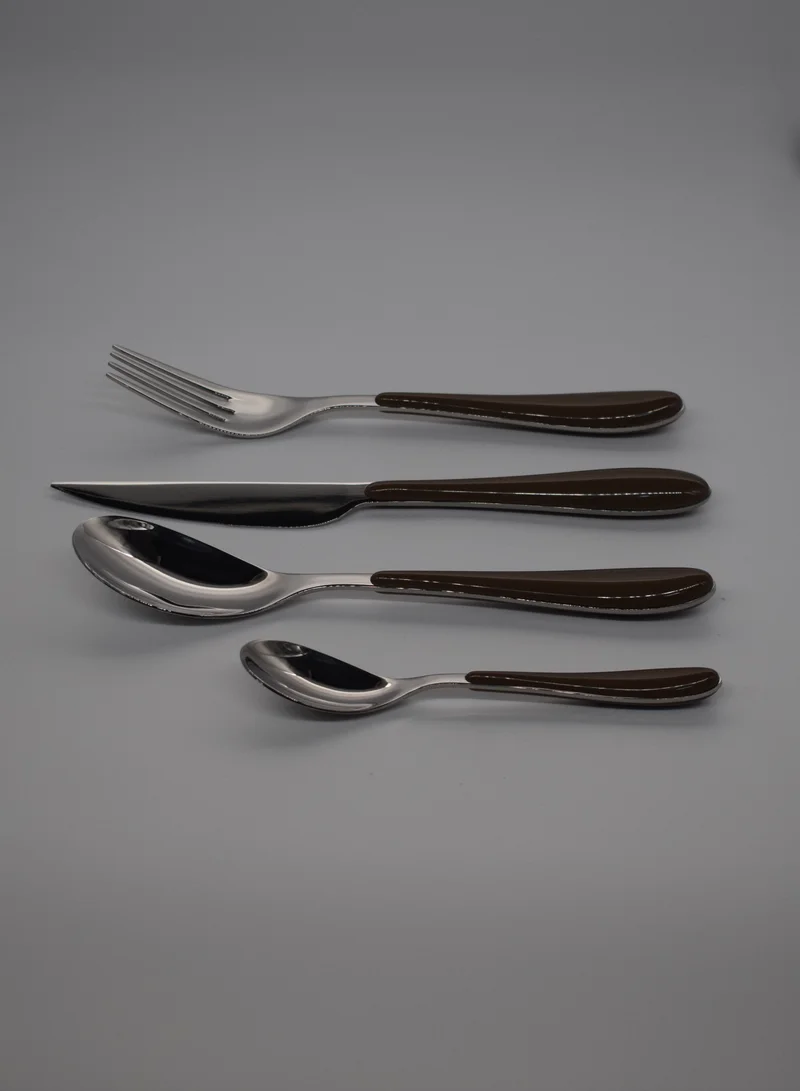 Bugatti Casa Bugatti GIOIA- 24 Piece Tobacco Acrylic Handle