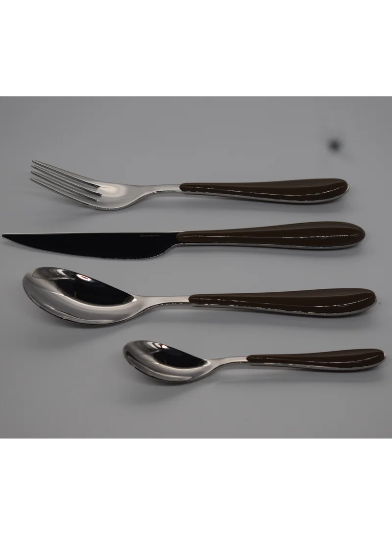 Bugatti Casa Bugatti GIOIA- 24 Piece Tobacco Acrylic Handle