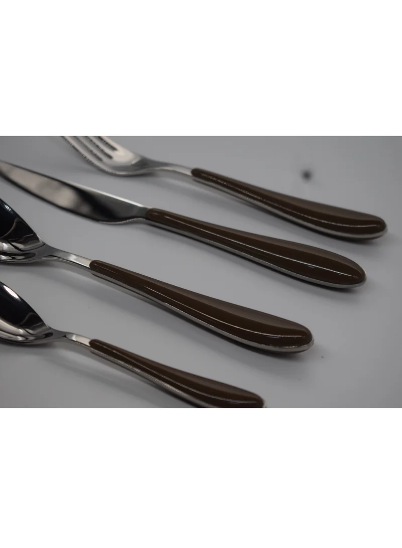 Bugatti Casa Bugatti GIOIA- 24 Piece Tobacco Acrylic Handle