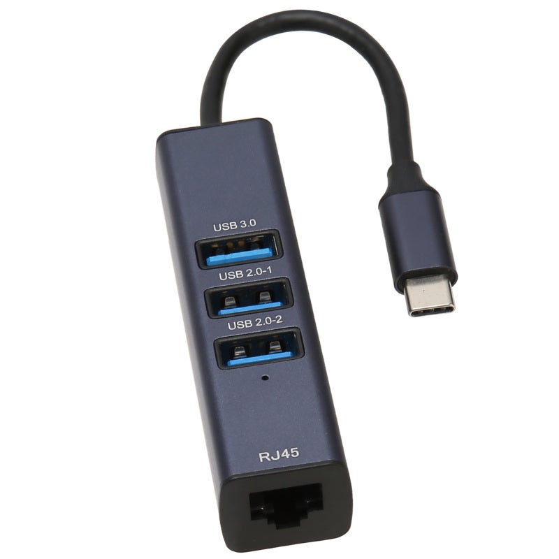 USB C Hub: 4-Port Aluminum Alloy Casing - 5Gbps Data Transfer Gigabit Ethernet Adapter for Laptops, Tablets - Image 5