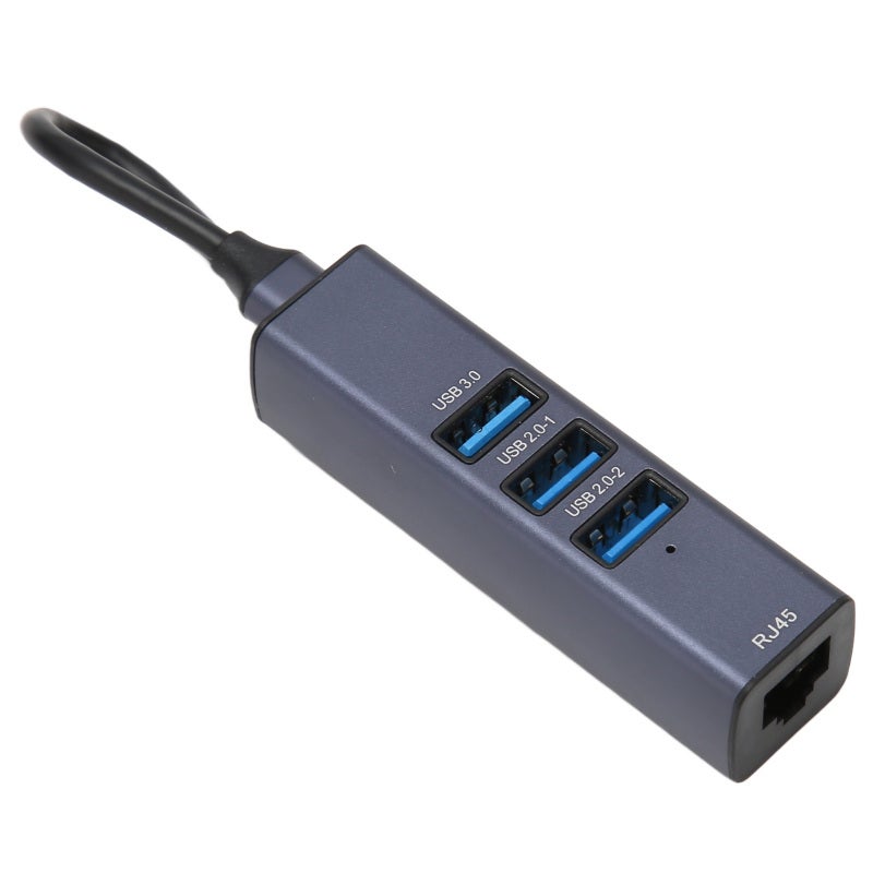 USB C Hub: 4-Port Aluminum Alloy Casing - 5Gbps Data Transfer Gigabit Ethernet Adapter for Laptops, Tablets - Image 2